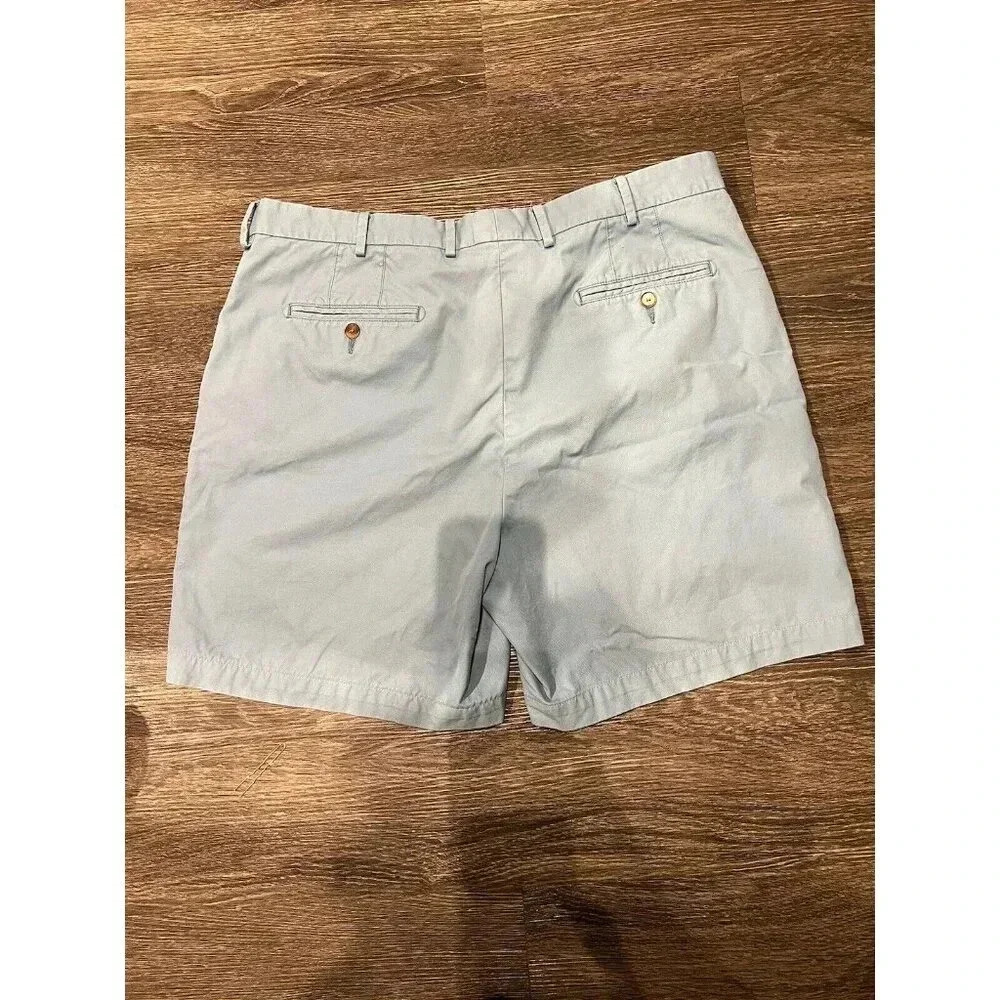 Peter Millar Flat Front Chino Shorts Golf Mens Size 38 Sky Blue Pima Cotton - Picture 7 of 7